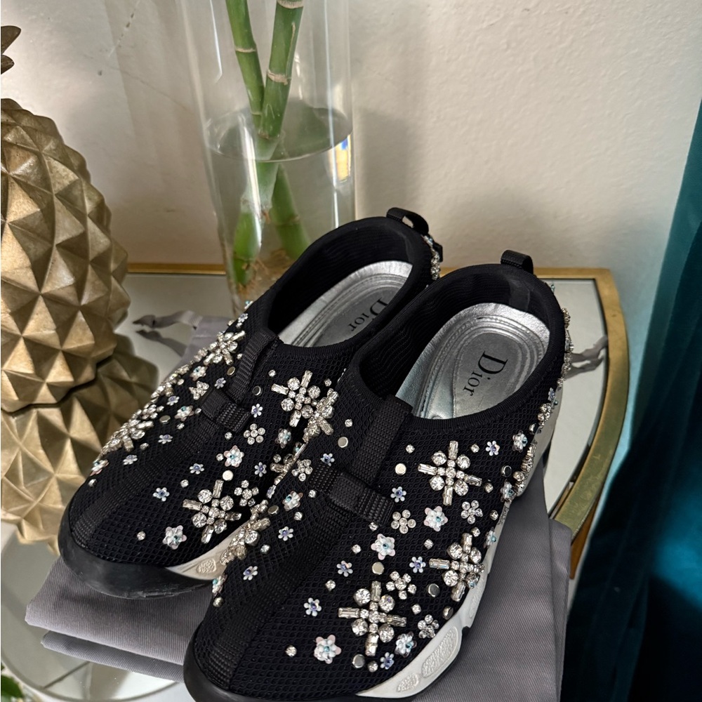 Dior Black Sparkle Sneakers